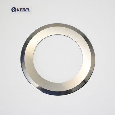 China Vervaardiger Verkoop Slitter Blades Tungsten Carbide Slitting Knife Top Slitter Circular Knife voor de batterij snijindustrie