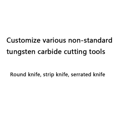 Gekarteld mesblad voor verpakkingsmachines op maat Diverse niet-standaard gecementeerde wolfraamcarbide industriële snijgereedschappen