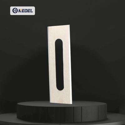 Op maat gecementiseerde wolfraamcarbide legering chemische vezel slot positionering blad stof film snijmachine industriële mes
