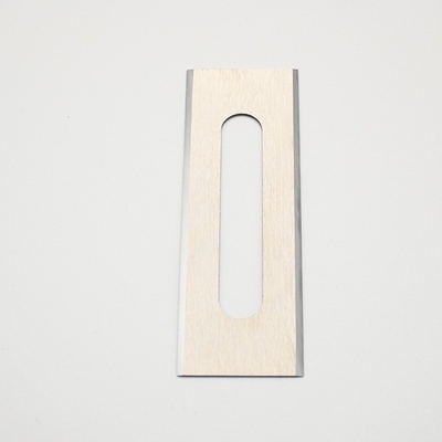 Op maat gecementiseerde wolfraamcarbide legering chemische vezel slot positionering blad stof film snijmachine industriële mes
