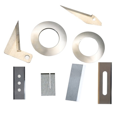 Op maat gecementiseerde wolfraamcarbide legering chemische vezel slot positionering blad stof film snijmachine industriële mes