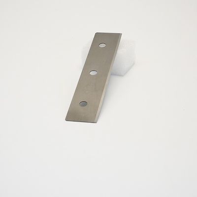 Persoonlijke gecementiseerde wolfraamcarbide legering Drie-gat chemische vezelslijter lemmet Stoffenfilm snijmachine industriële mes