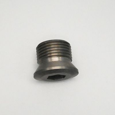 Custom Cemented Tungsten Carbide Alloy Spiral Thread Inner Hexagonal Head Water Spray Nozzle for PDC Drilling Oil Equipment