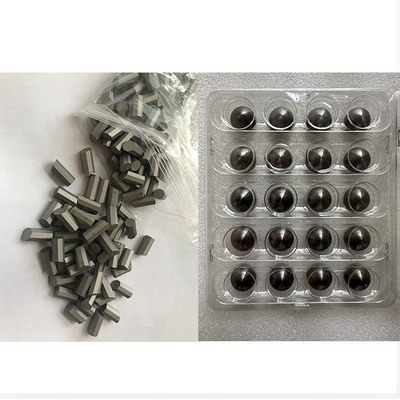 YG8 YG9 YG11 Graad Custom Gecementiseerde Wolfraamcarbide-legering Cylindrische gestreepte tanden voor olie- en gasindustrie Olieboorstuk