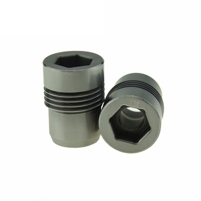 12,7 mm Porië Diameter YG8 Wolframcarbide Spuitmond voor PDC Boren met A02 Porositeit en Zwarte Kleur