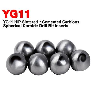 YG11 HIP Gesinterde DTH Carbide Knoppen 10,2 mm voor Mijnbouwboren