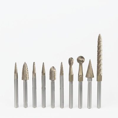 14 roterende 3mm 6mm 1“ de Besnoeiingscarbide Roterend Burr Shank Nail Drill Bits van het Diameterbeëindigen