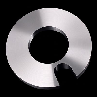 Circulair snijmes met positioneringsgroef voor het snijden van batterijstaafstukken Industriële messen voor de batterijindustrie