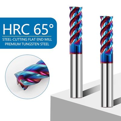 4 fluten wolfraamcarbide eindmolen met nACo4 coating voor het bewerken van roestvrij staal