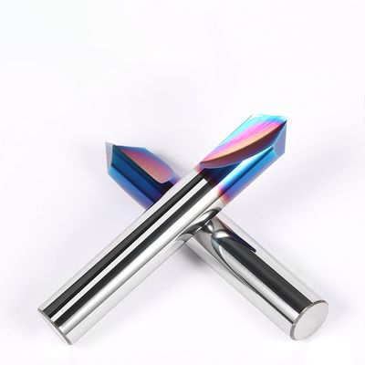 65° 2-fluit kamfering tool met 90° hoek wolfraamcarbide freesmachine voor roestvrij staal