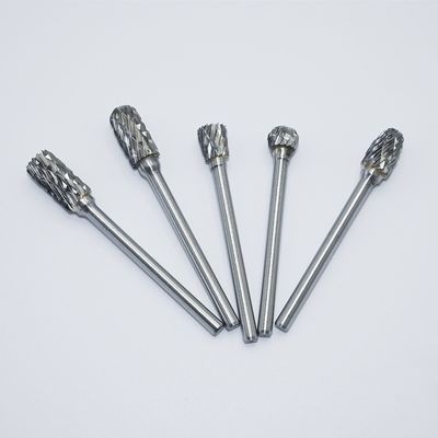 6 mm dubbelgroef Carbide Rotary Burr met 10 verschillende vormen voor roestvrij staal en titanium