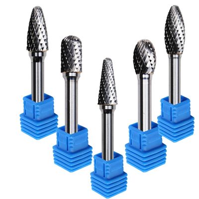 6mm Type A Sa Roterend Dossier 1/8 van het Wolframcarbide Lange Steel Enige Dubbele Besnoeiing