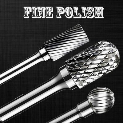 12 Carbide Roterend Burr File Swivel Shape Type B van de rings het Enige Dubbele Besnoeiing