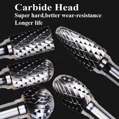 Enig en Dubbel het Type van Tandenreeksen Wolframcarbide Burr Deburring
