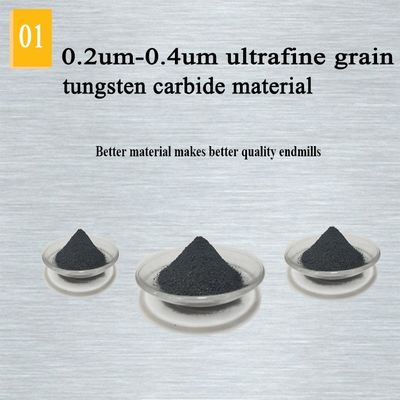 Van het het Carbidealuminium van het wolframstaal het Beëindigenmolen 200mm 6 Hrc 55 Ronde R3 4 Fluit Hrc 45